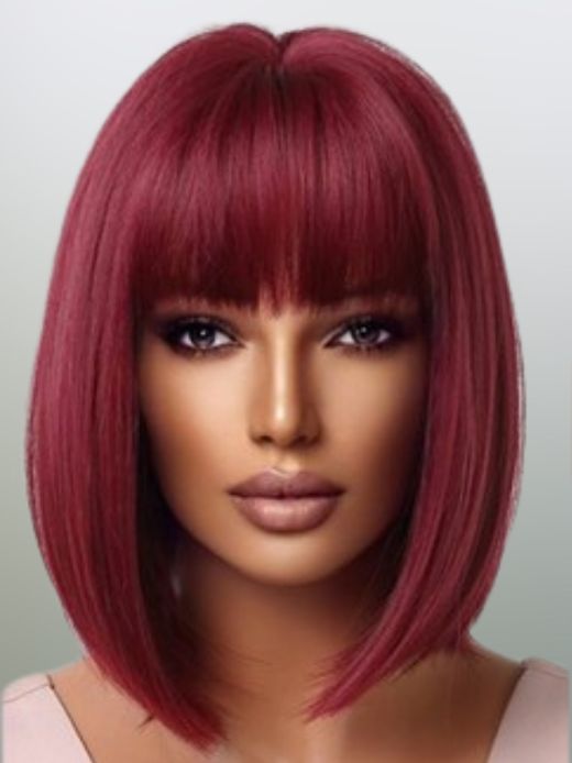 VALENTINA - COLORFUL BOB FRINGE WIG